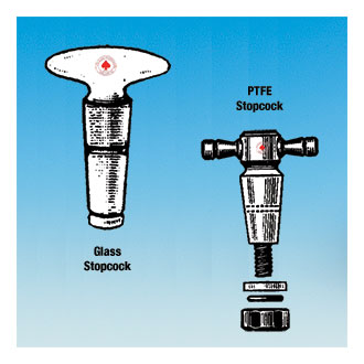 旋塞閥，PTFE， 直孔