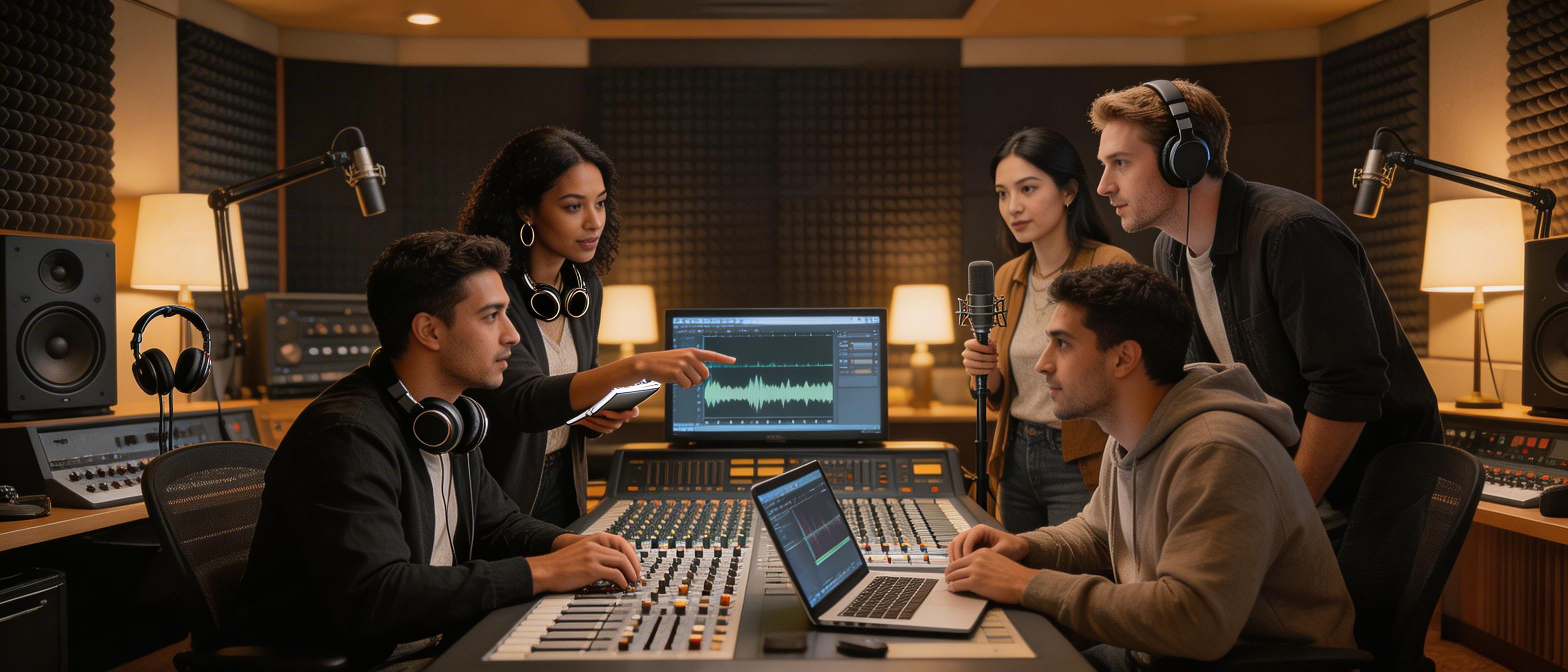 一颗像素播客工作室制作现场